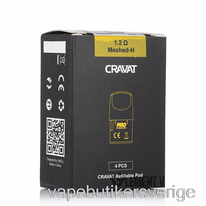 Vape Sverige Uwell Cravat Replacement Pods 1,5ml Cravat Pod